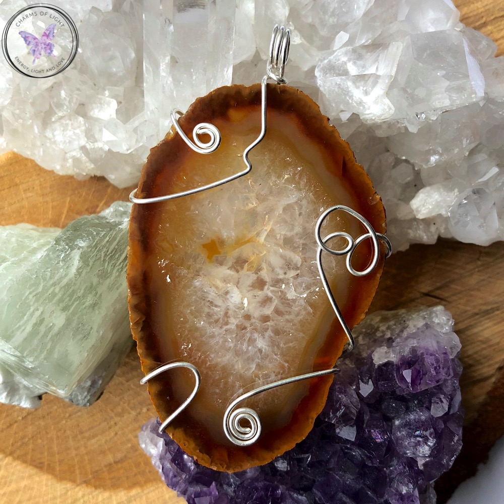 Agate Slice Pendant